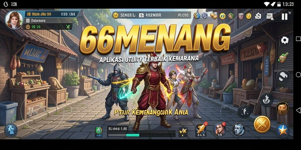 Antarmuka pengguna 66MENANG dengan fitur analisis yang canggih.