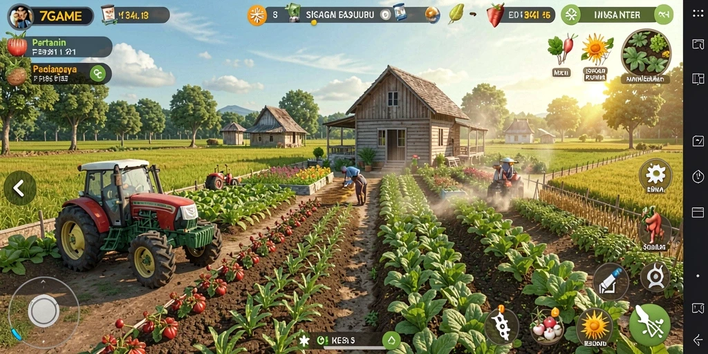 Tampilan gameplay seru dan interaktif dalam 7GAME.