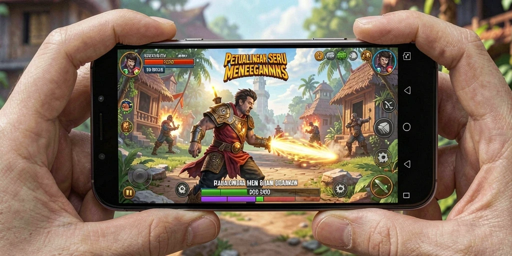 Screenshot gameplay 8II menunjukkan serunya petualangan di dunia yang menakjubkan.