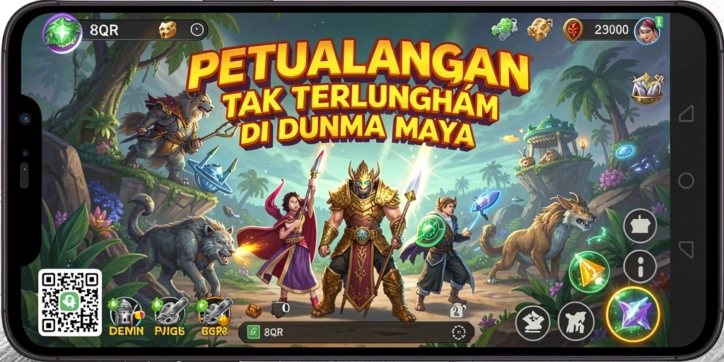 Tangkapan layar 8QR menampilkan petualangan seru dalam eksplorasi dunia yang penuh tantangan.