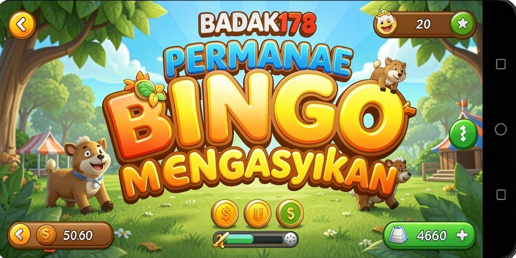 Tampilan gameplay Bingo yang menarik dan interaktif.