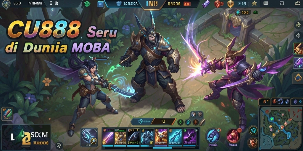 Tampilan menarik dari gameplay seru di CU888 dengan karakter unik.