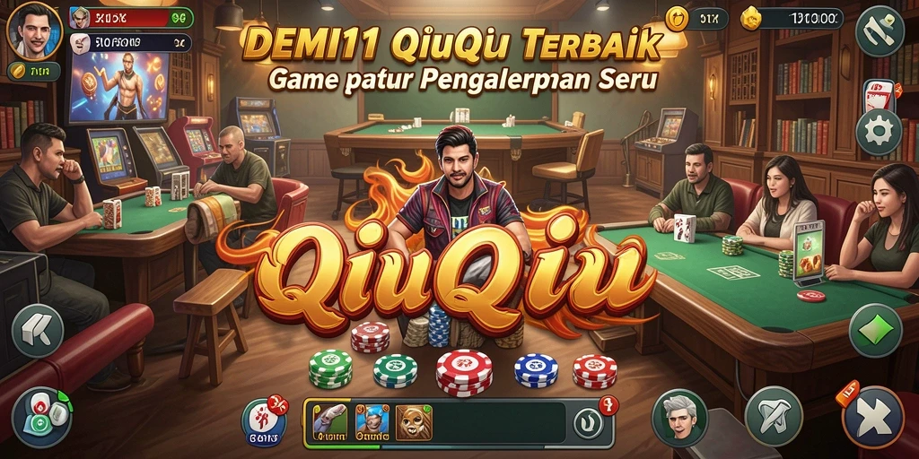 Screenshot gameplay DEMI11 yang menampilkan keseruan permainan QiuQiu.