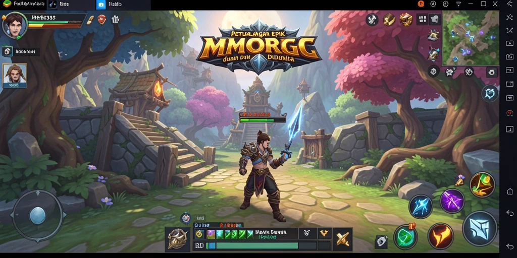 Screenshot gameplay FB333 menampilkan aksi pertarungan yang mendebarkan di dunia MMORPG.