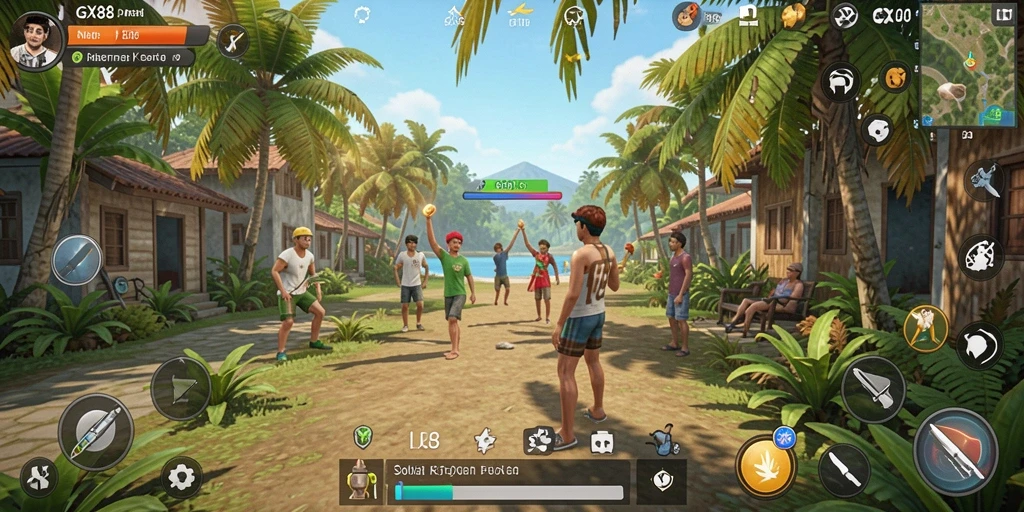 Screenshot GX88 menampilkan gameplay yang menarik dan seru.