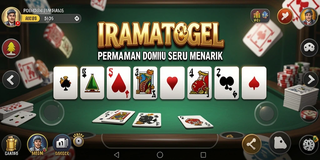 Tampilan gameplay menarik dari permainan Domino IRAMATOGEL.