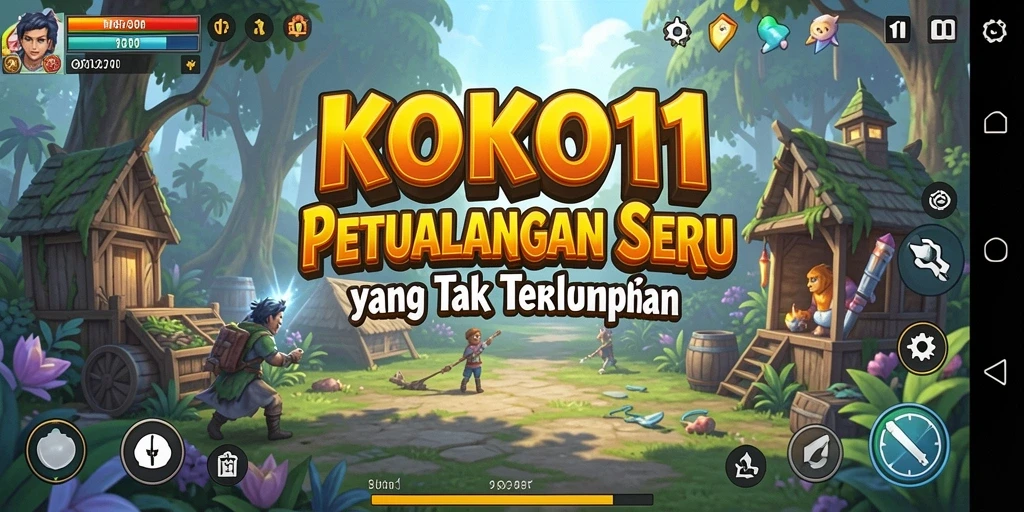 Screenshot KOKO11 menampilkan gameplay penuh aksi di dunia petualangan.