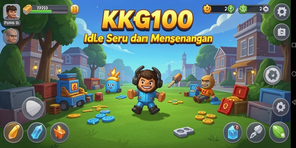 Tampilan gameplay KPK100 yang menarik dan interaktif dalam permainan Idle.