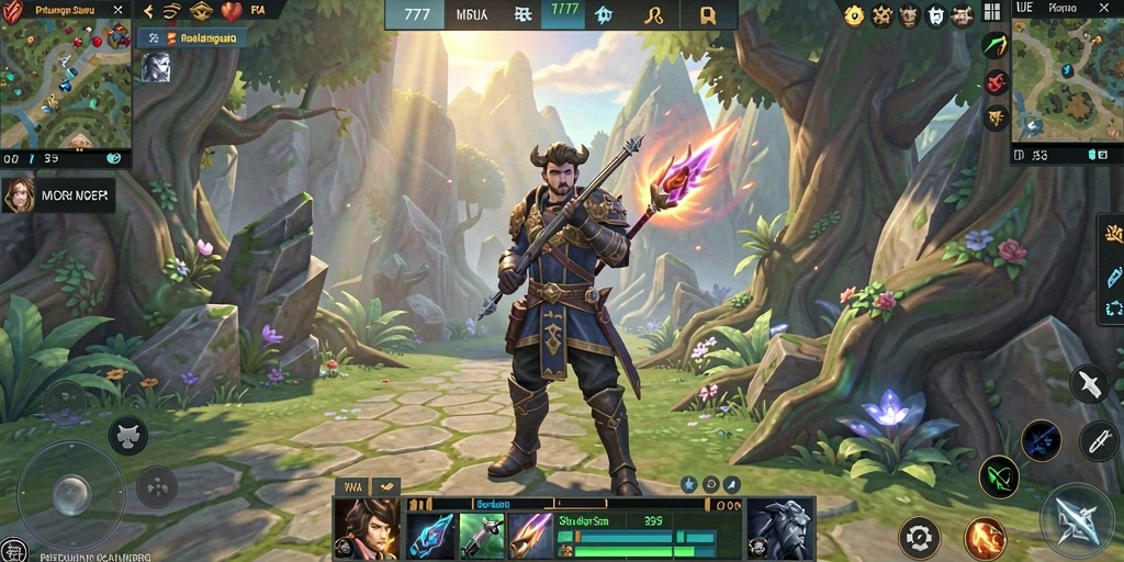 Screenshot gameplay L777 yang menampilkan momen pertarungan epik.