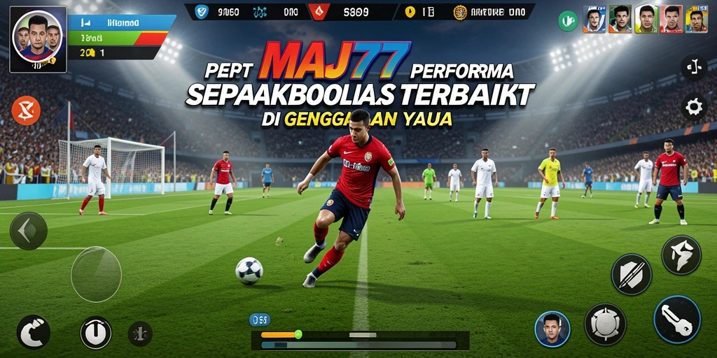 Tangkapan layar menunjukkan aksi mendebarkan di lapangan sepak bola.