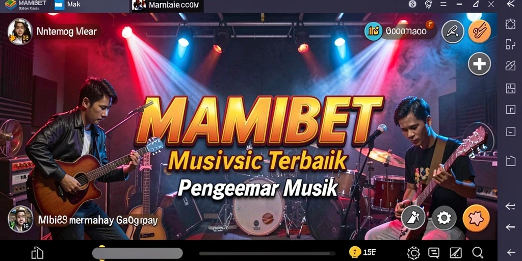 Tampilan menarik dari gameplay MAMIBET saat memainkan lagu.