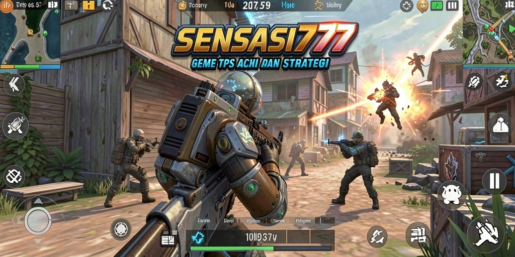 Tampilan gameplay menarik dari game TPS.