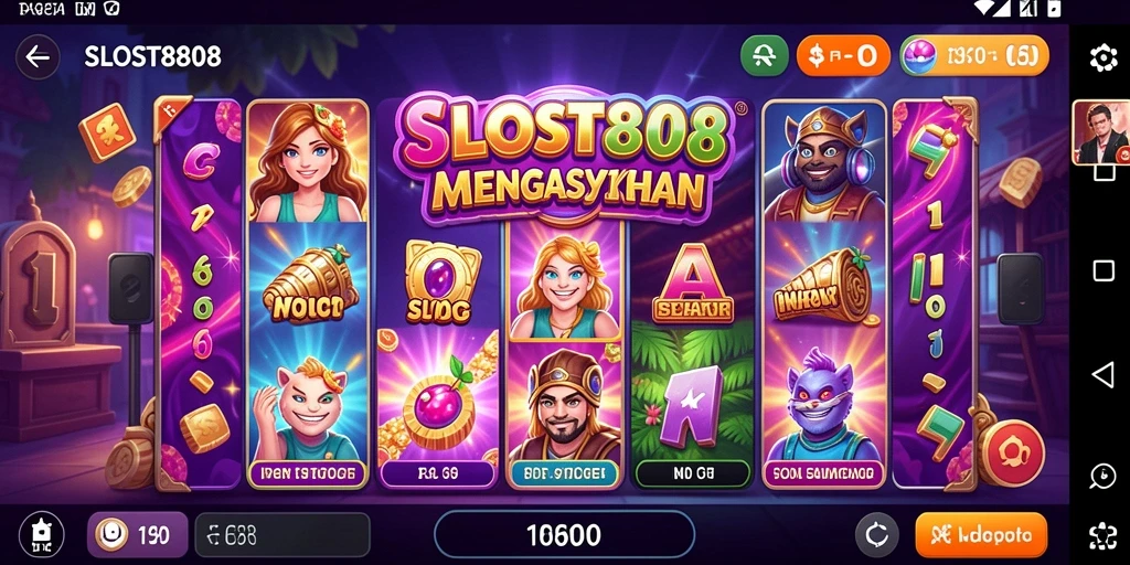 Tampilan menarik gameplay SLOST8808 dengan fitur slot yang seru.