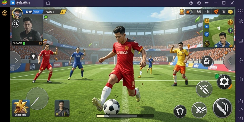 Screenshot utama SVIP1 menampilkan keseruan gameplay olahraga yang intens.