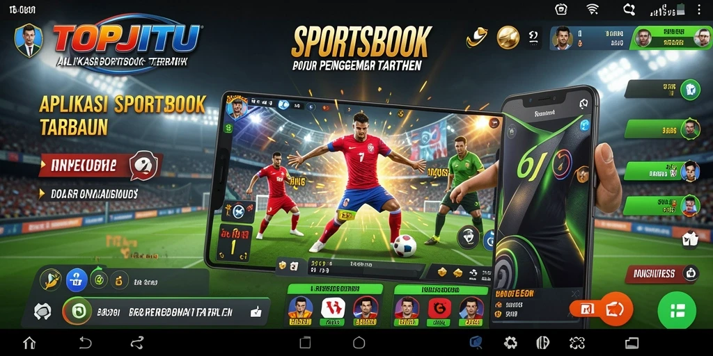 Tampilan antarmuka TOPJITU yang menarik dan mudah digunakan untuk taruhan Sportsbook.