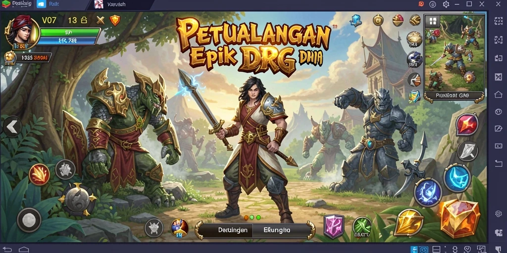 Tampilan gameplay V07 yang memukau dan menantang.