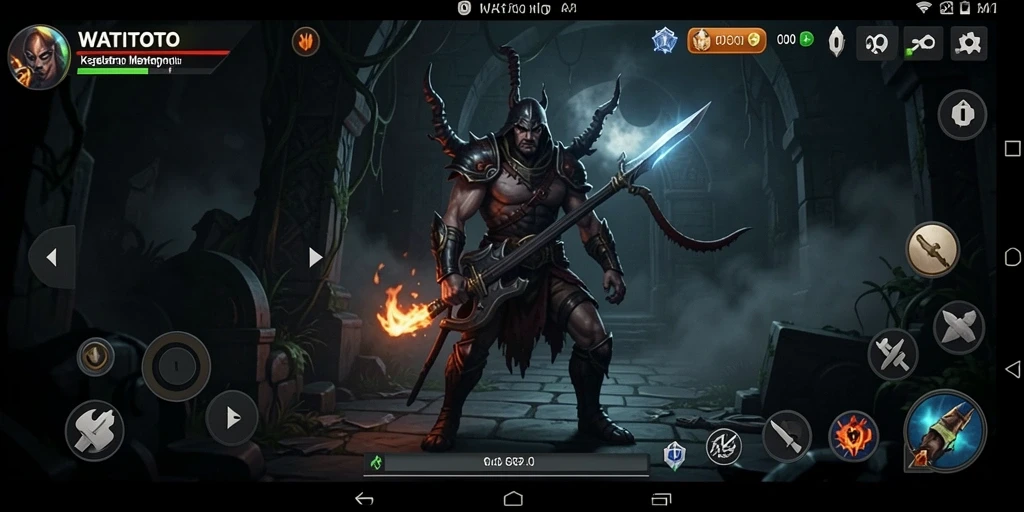Tangkapan layar menampilkan suasana mencekam dari gameplay WATITOTO.