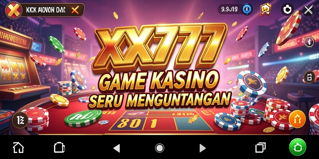 Tampilan permainan kasino yang menarik dan penuh aksi.