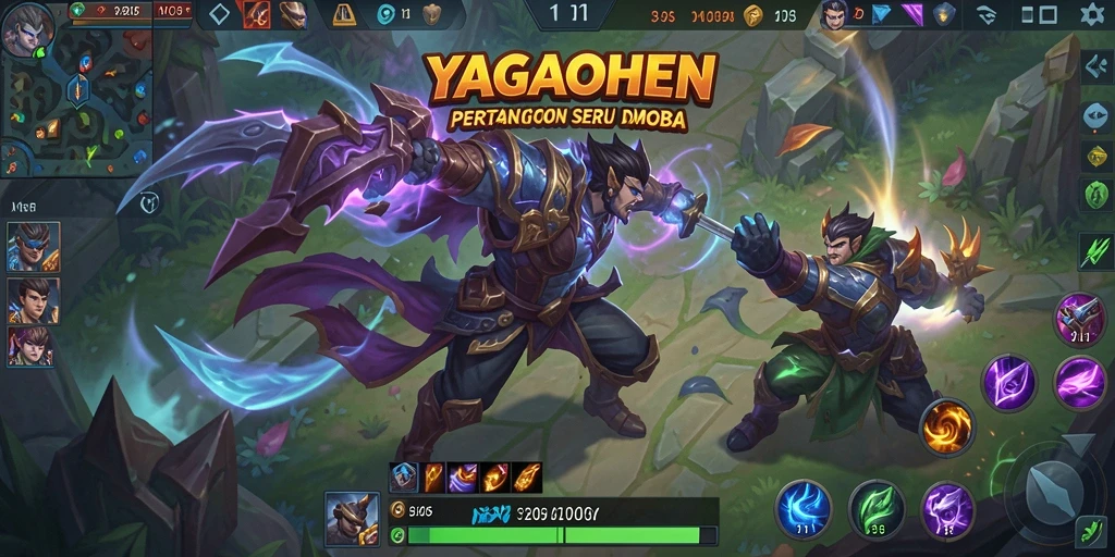 Gameplay seru YAGAOHEN dengan pertarungan epik antar tim.