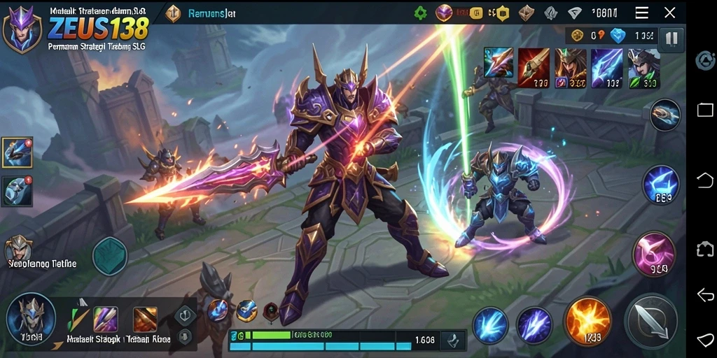 Screenshot tampilan gameplay menarik dalam permainan SLG.